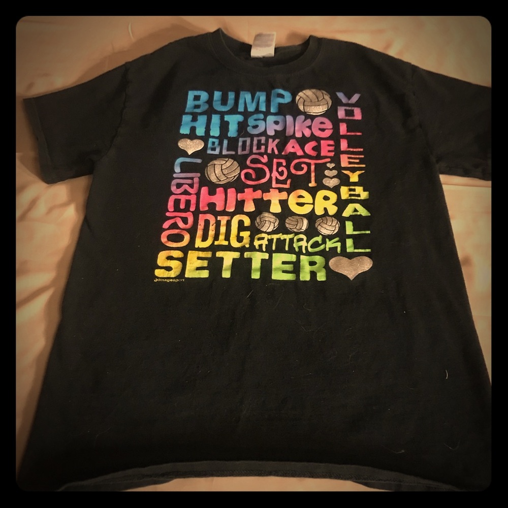 Girls volleyball tee